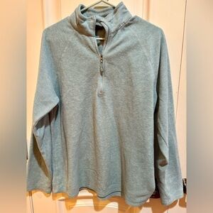 Eddie Bauer Light Blue Quarter-Zip Sweatshirt